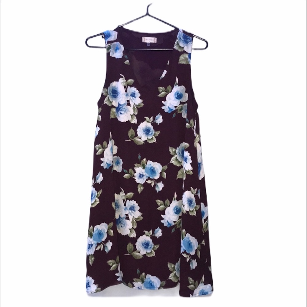 Altar’d State blue Floral Dress Swim Cover summer sz med